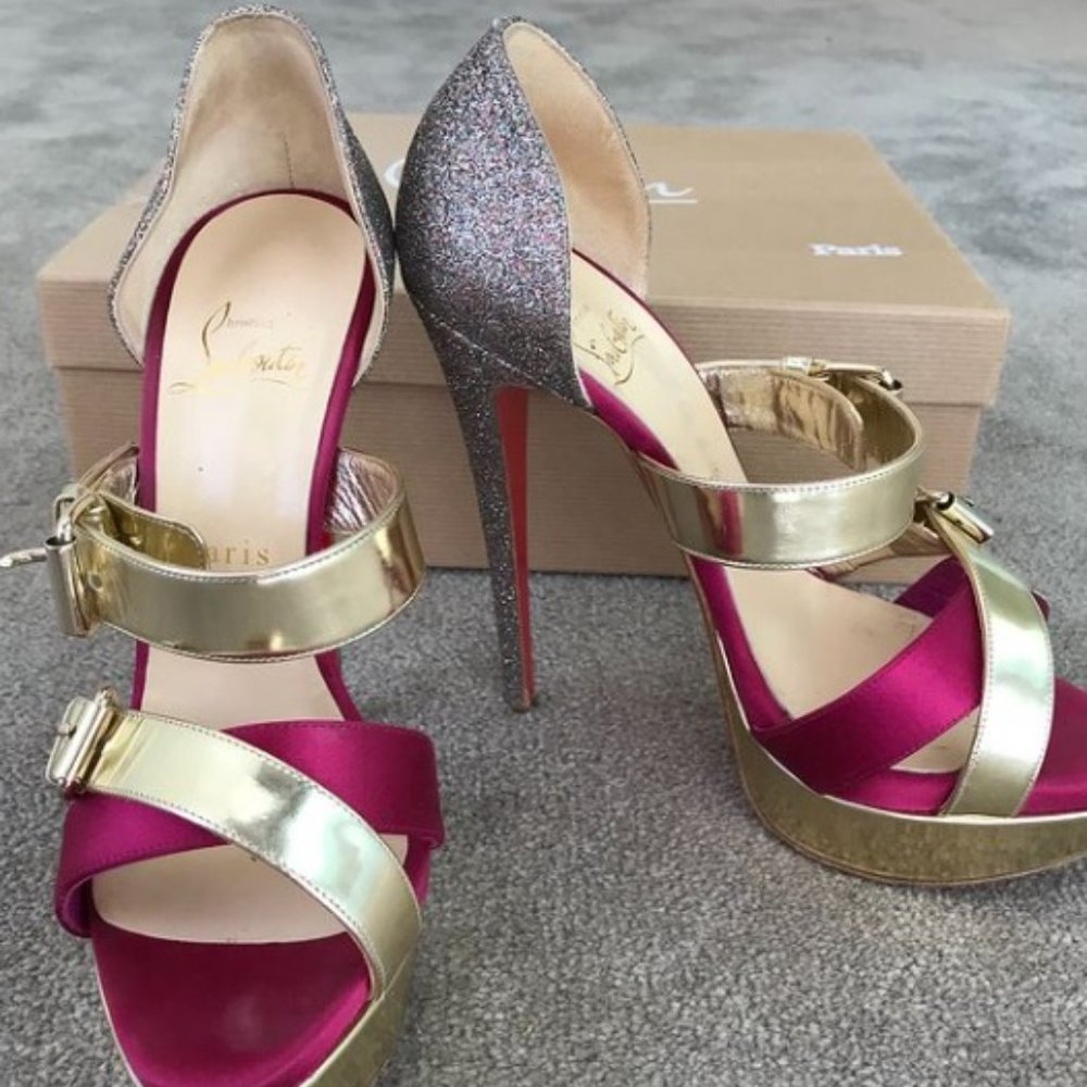 Christian Louboutin Ambertina 150 Specchio Size 38 - Picture 9 of 11